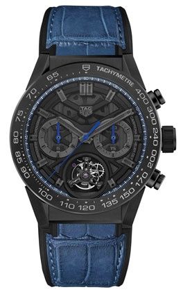 TAG Heuer Carrera Calibre Heuer 02T 45 Chronograph Tourbillon Ceramic / Japan